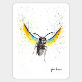 Brave Busy Bee Sticker